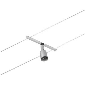 Spot seul Paulmann Salt pour système de câble, chrome mat, douille GU5.3.