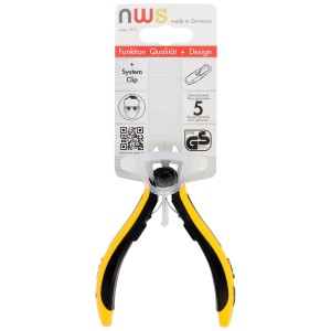 Pince coupante de côté électronique NWS, 370mm, pour travaux électroniques fins. Jeu d'outils avec manche ESD.