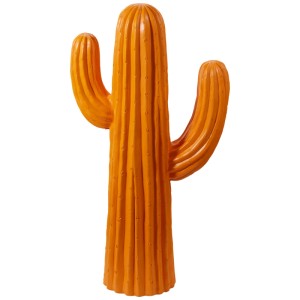 Pianta artificiale di cactus arancione, alta 77 cm, per decorazioni interne.