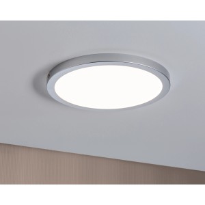Panneau LED rond Paulmann Atria, 19W, chrome mat, monté au plafond.
