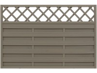 Sichtschutzzaun-Element Hamburg lasiert Grau 120 x 180 cm