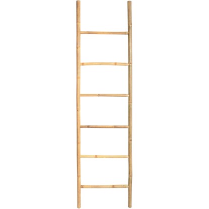 MSV Handtuchleiter 6-stufig Bambus (HxBxT) 190 x 51 x 4 cm