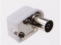 Schwaiger Antennenwinkelbuchse 90° Weiss