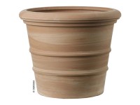 Deroma Vaso Siena Argilla Galestro Bianco Ø 37,5 cm