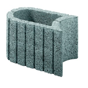 Blocco per piante Kann Mini Plus grigio, 35x20x20 cm, per giardini e paesaggi.