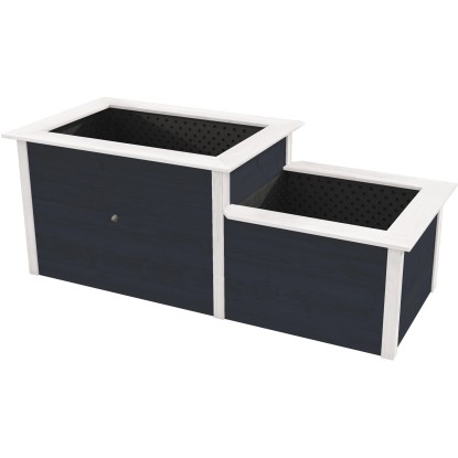 Weka Stufen-Hochbeet 669 Anthrazit lasiert