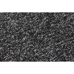 Moquette anthracite Andiamo Alvar au mètre avec structure en fibres.