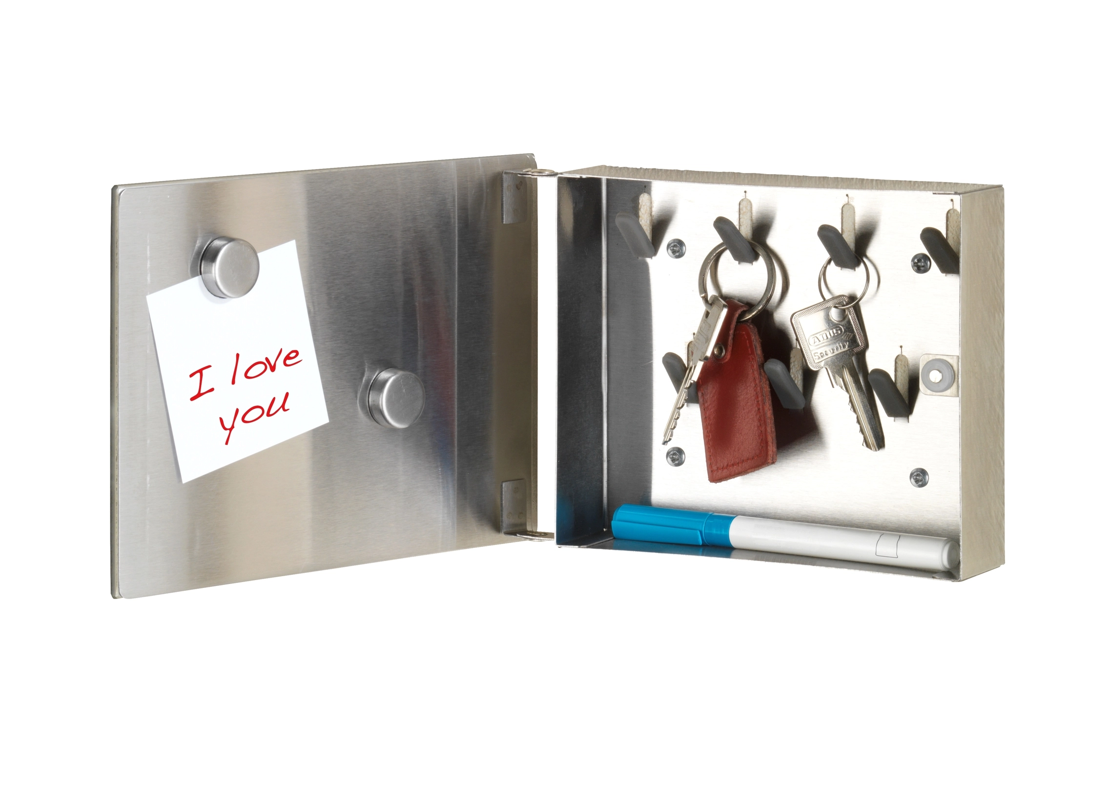 Wenko Schlüsselkasten mit Spiegel klein magnetisch (HxBxT) 15 x 20 x 5 cm  kaufen bei OBI