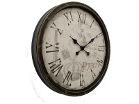 Globo Wanduhr Vintage Kunststoff Schwarz Ø 76 cm