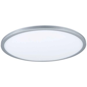 Panneau LED dimmable Paulmann Atria Shine, chrome, Ø 420 mm. Plafonnier pour espaces de vie.