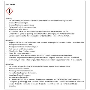 Avertissements de sécurité importants pour Maag Akarizid- und Insektizid Siva Natura 250 ml.