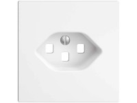 Feller Steckdosen-Frontplatte EdizioDue 1 x Typ23 Weiss Feller Steckdosen-Frontplatte EdizioDue 1 x Typ23 Weiss