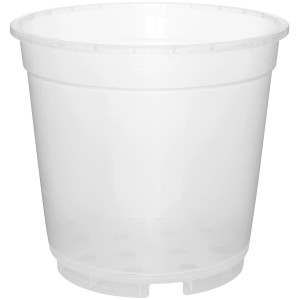 Vaso per orchidee Geli trasparente, Ø 19 cm, in plastica. Ideale per la cura delle orchidee.