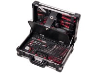 Kraftwerk Profi-Alu-Werkzeugkoffer bestückt 123-tlg.