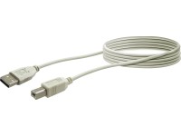 Schwaiger® USB-Anschlusskabel 2.0 A/B Grau Länge 1,5 m Schwaiger® USB-Anschlusskabel 2.0 A/B Grau Länge 1,5 m