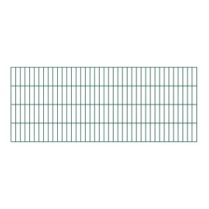 Panneau de grillage double fil vert GAH-Alberts, 800x2000mm, galvanisé pour clôtures de jardin.
