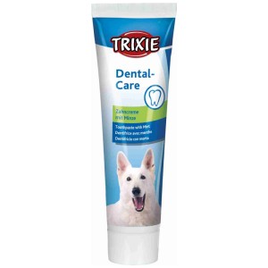 Trixie Dentifricio alla menta, tubo da 100g per l'igiene dentale del cane.