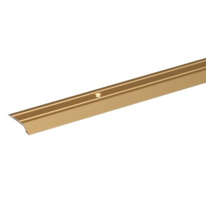 Goldenes Bodenausgleichsprofil aus Aluminium, 2 mm x 30 mm x 2000 mm.