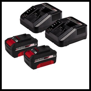 Tagliaerba a batteria Einhell GE-CM 36/43 Li-M: 2 batterie e 2 caricabatterie per batterie Power X-Change.