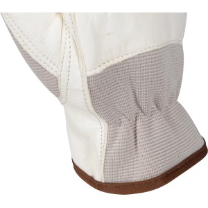 Dettaglio: Guanto da lavoro in pelle bianco-grigio OX-ON Eco Comfort 7301, taglia 7.