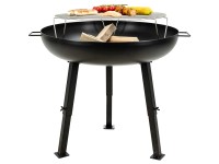 Feuerschale höhenverstellbar Schwarz Ø 75 cm