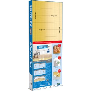 Selitflex Thermo-Trittschalldämmung 10mm, 6m² mit Aquastop. Dämmunterlage für Laminat und Parkett.