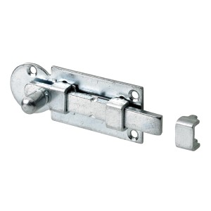 Loquet à bouton en acier galvanisé, 23 x 60 mm, pour équipement de meubles.
