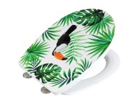 Wenko WC-Sitz Tucan mit Easy-Close Thermoplast Hochglanz Wenko WC-Sitz Tucan mit Easy-Close Thermoplast Hochglanz