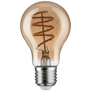 Paulmann LED Birne Gold E27, 4,8W, warmes Goldlicht für gemütliche Atmosphäre.