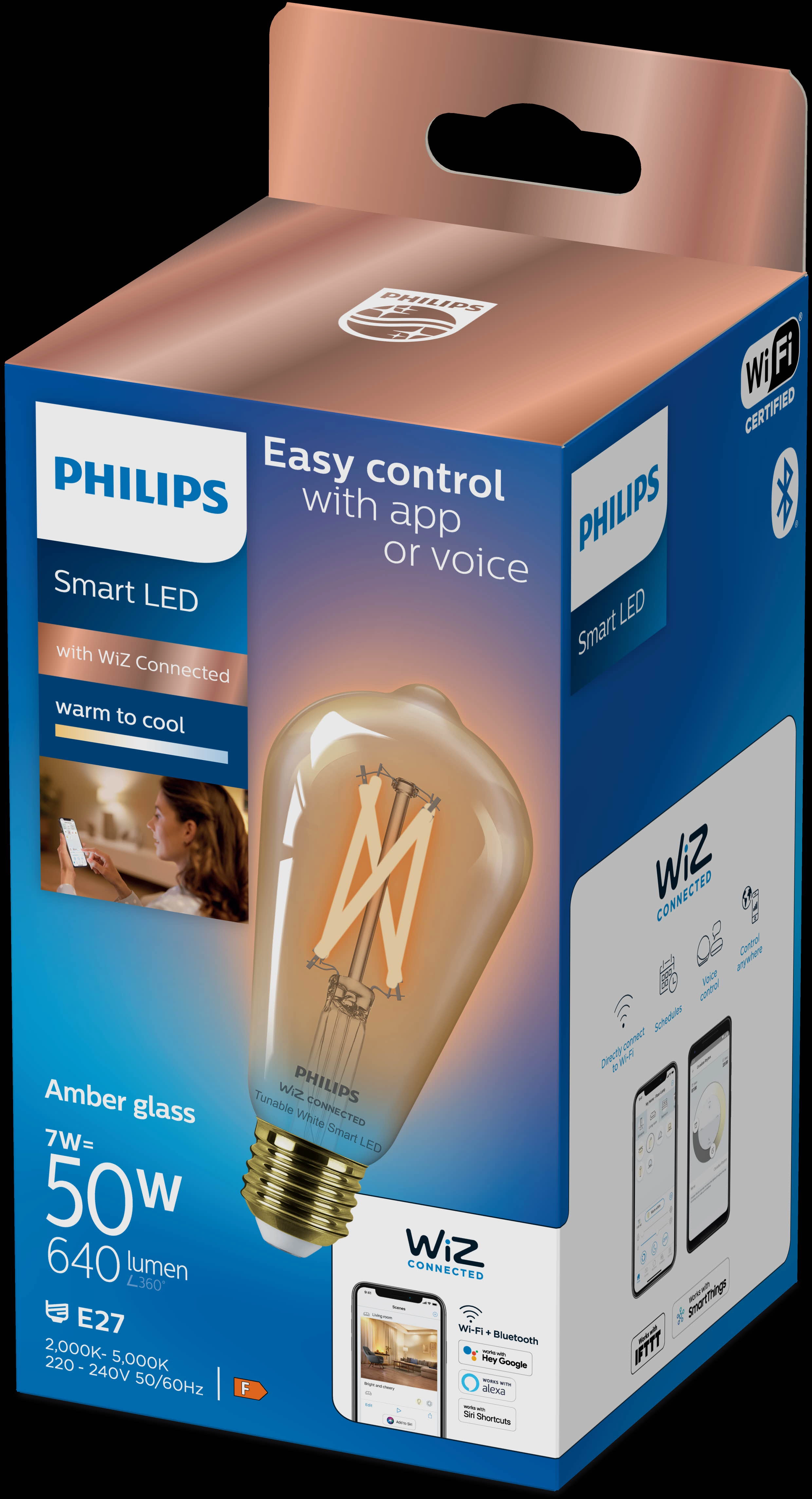 Lampadina LED E27 con Filamento Smart Controllo Vocale Alexa F