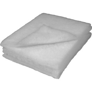 OBI filtre à graisse en fibres, 2 pièces, pour hottes aspirantes. Matériau en polyester blanc.