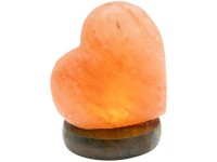 Globo LED-Tischleuchte Herz USB Salzkristall Naturfarben 5 W