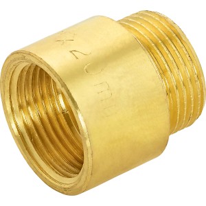 Prolunga rubinetto in ottone, 24,1/26,4 mm, per estendere i raccordi filettati di 20 mm.