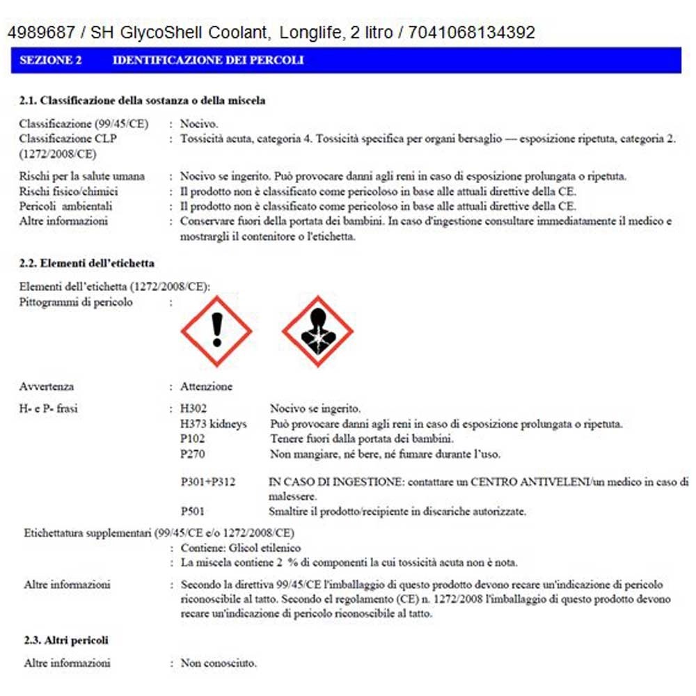 Shell Glycoshell Coolant Longlife 2 l kaufen bei OBI