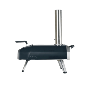 Forno per pizza Ooni Karu 2 di 2a generazione, un grill a gas portatile con camino in acciaio inox.