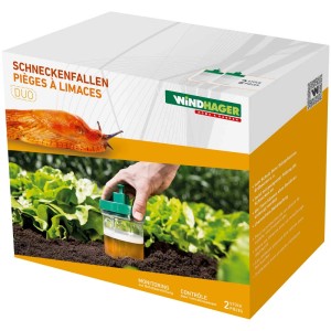 Trappola per lumache Windhager, confezione da 2 per il controllo delle lumache senza prodotti chimici in giardino.