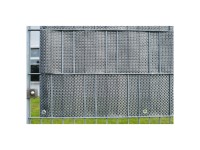 Sichtschutzstreifen Polyrattan Silber-Anthrazit 19 x 200 cm