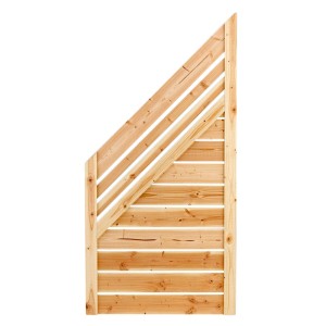 Panneau brise-vue Neo Douglas, 180/90 x 90 cm, bois naturel, pour jardin et terrasse.
