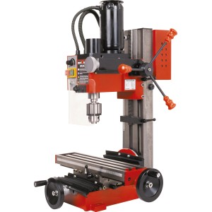 Fresatrice e foratrice Rotwerk EFM 200 DS per la lavorazione precisa di metalli e plastica.