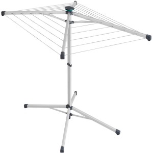 Leifheit LinoPop Up 140, étendoir parapluie, 14m d'étendage, ouverture à une main, léger et compact.