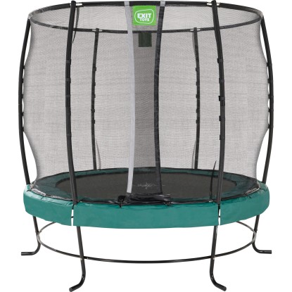 Exit Trampolin Lotus Premium Schwarz-Grün Ø 253 cm inkl. Sicherheitsnetz
