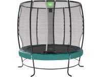 Exit Trampolin Lotus Premium Schwarz-Grün Ø 253 cm inkl. Sicherheitsnetz