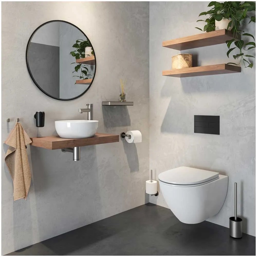 Tiger Onu Reserverollenhalter Edelstahl Gebürstet – Für 2 Toilettenpapierrollen, 4,8x26,4x9,4 Cm