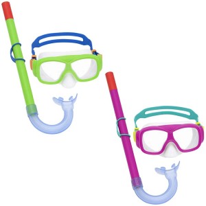 Bestway® Explora Essential™ Ensemble de plongée avec tuba pour enfants à partir de 7 ans, couleurs assorties.