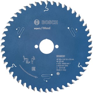 Lama per sega circolare Bosch Expert for Wood, 190 mm, 48 denti, blu.