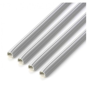 Canali passacavi Cable-Fix bianchi, diametro 5 mm, set da 4.