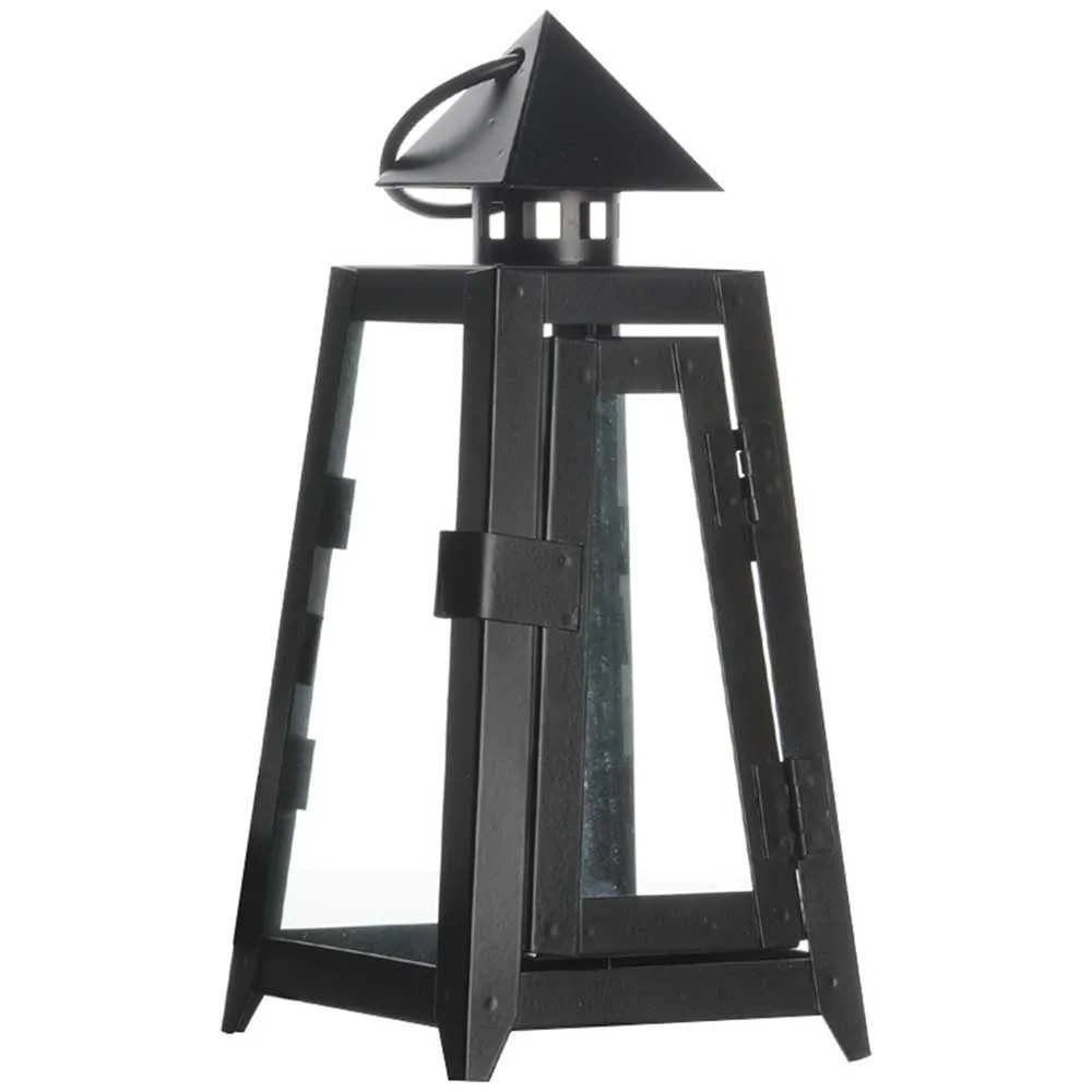 Laterne Metall Schwarz klein (HxBxT) 20 x 9,3 x 9,3 cm kaufen bei OBI