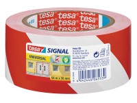 Tesa Signal Markierungsklebeband Universal Rot-Weiss 66 x 50 mm