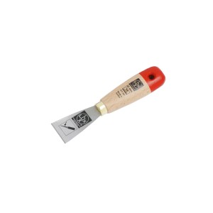 Raschietto per vetro LUX 3,5 cm con manico in legno per rimuovere la vernice dal vetro.