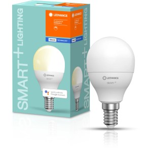 Lampadina LED Bluetooth Ledvance Smart+, E14, 6W, luce calda, dimmerabile.